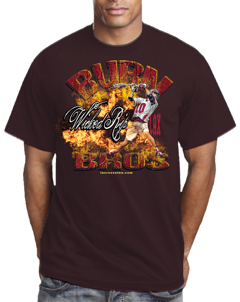 004 Burn Bros Lacrosse short sleeve Tee-shirt
